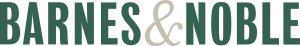 Barnes & Noble logo in bold, capitalized, dark green type